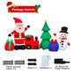 Yexmas 9FT Christmas Inflatables Outdoor Decorations, Christmas Inflatables Tree Merry Christmas Sign Lighted Blow Up Yard Decoration with Snowman Santa Train Gift Boxes for Xmas Holiday Garden Decor