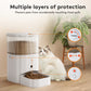 Zoolike Automatic Cat Feeder with Camera，1080P HD Video with Night Vision, 2.4G WiFi Smart Food Dispenser with APP Control for Cat&amp;Dog,3L