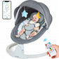 TEAYINGDE Baby Swing for Infants APP Remote Bluetooth Control 5 Speed 10 Lullabies USB Plug