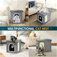 Zoolike Foldable Cat Bed for Indoor Cats, Large Cat Cube for Pet Cat House with Cat Scratch Board & Cat Ball