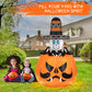 Yexmas 7 Ft Halloween Inflatable Witch Pumpkin , Scary Blow Up Decoration with Build-in LED for Halloween Party Indoor, Outdoor, Yard, Garden, Lawn