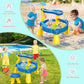 Yexmas Sand Water Table for Toddlers, 2-Tier Sand and Water Play Table Toys for Toddlers Kids, Activity Sensory Tables Outside Beach Toys for Toddler Boys Girls Age 1-3 3-5 Gift