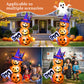 Yexmas 7FT Tall Halloween Inflatables Pumpkin Reaper w/ Pumpkins, Pumpkin Ghost with Built-in LED Lights, Blow Up Halloween Decoration for Yard, Lawn, Garden Décor