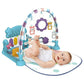 TEAYINGDE Baby Gym Play Mat 3 in 1 Fitness Rack with Music and Lights Fun Piano Baby Activity Center