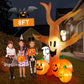 Yexmas 8FT Halloween Outdoor Spoof Tree Monster Ghost Blow Up Yard Decoration