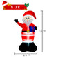 Yexmas 7FT Christmas Inflatable Santa Claus Outdoor Decorations- Blow Up Santa Claus with Gift Bag Built-in LEDs Lighted Decor for Yard Garden Lawn Porch Xmas Holiday Party