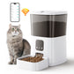 Zoolike WIFI Automatic Cat Feeder with APP Remote Feeding, Smart Service for Cats and Dogs, 5L, White