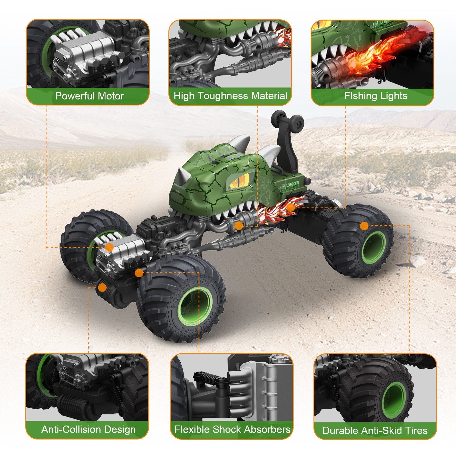 Remote control monster truck hot sale stunt