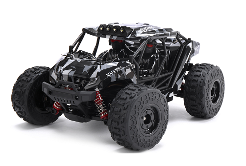 Yexmas RC Car 1:16 Remote Control Car, RC Monster Truck 40+km/h 4WD RC Truck with Lights, 2 Batteries Gifts Toys for Kids and Adults