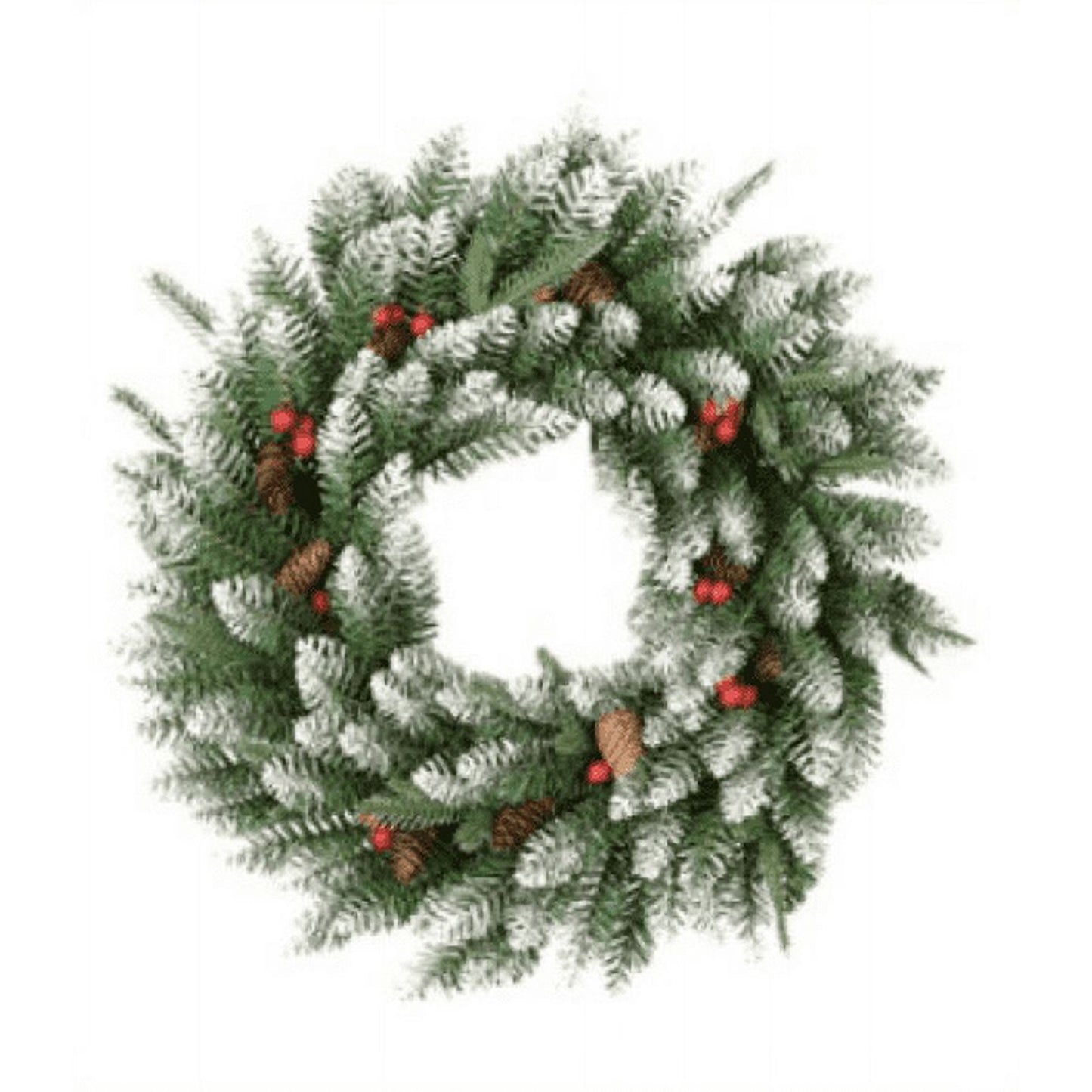 Yexmas 24in Pre-Lit Battery Powered Christmas Wreath