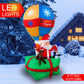 Yexmas 9FT Inflatable Christmas Santa Claus in Hot Air Balloon , Blowup Christmas Decoration with LED Lights for Holiday/Party/Xmas/Yard/Garden