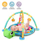 TEAYINGDE 3 in 1 Baby Gym Play Mat Baby Activity with Ocean Ball,Green Turtle