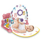 TEAYINGDE Baby Gym Play Mat 3 in 1 Fitness Rack with Music and Lights Fun Piano Baby Activity Center