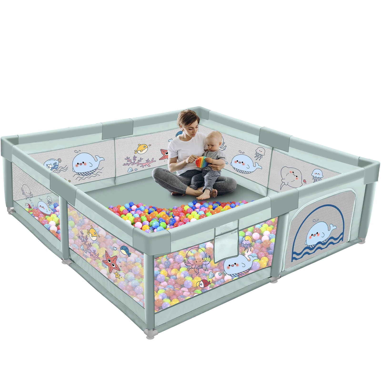 Paradise Baby Playpen - Large Play Yard Baby Safety Fence – TheToddly